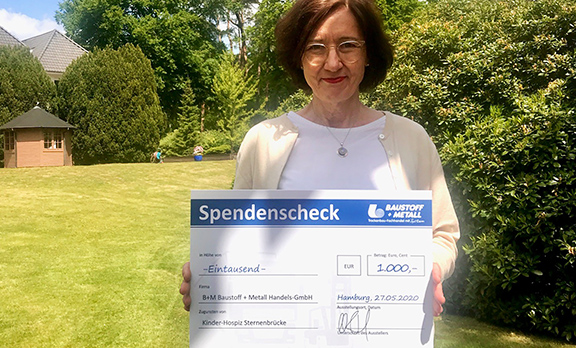 Erste Spendenübergabe, 1.000 €